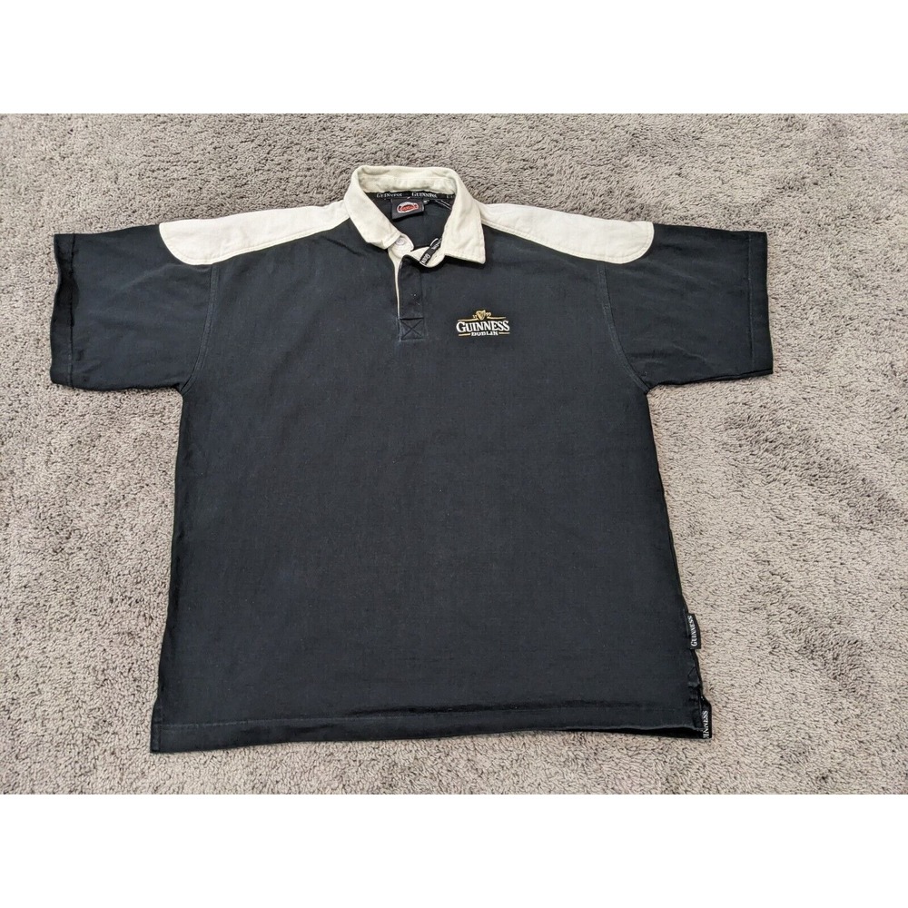 Guiness Dublin Polo Shirt Men's XXL‎ 2XL Black Official Merchandise